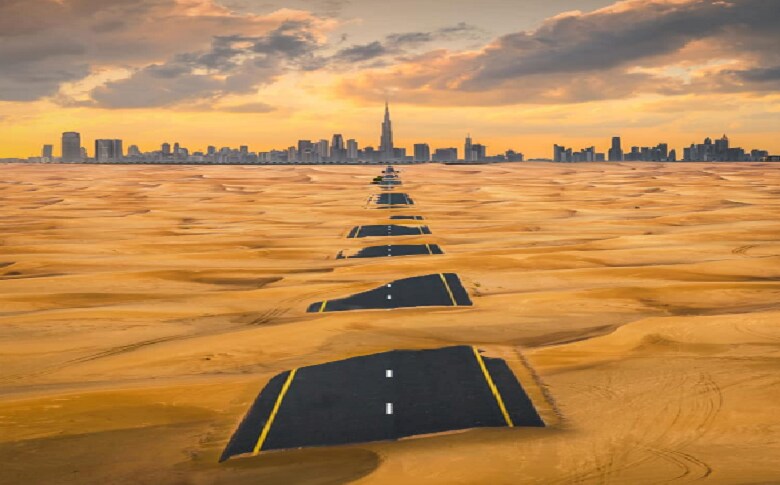 Dubai Half Desert Road